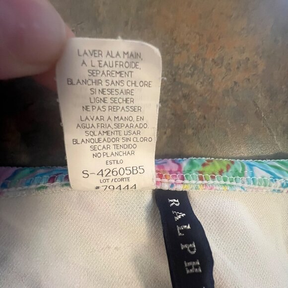 Ralph Lauren Womens Paisley Ruffle Bikini Bottom, Size Medium - Picture 7 of 9